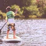 Paddle Boarding with Toddler