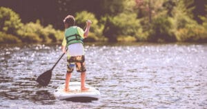 Paddle Boarding with Toddler