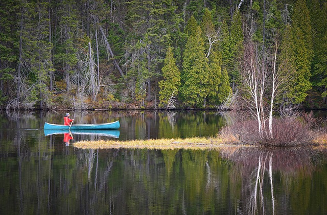 Solo Canoeing