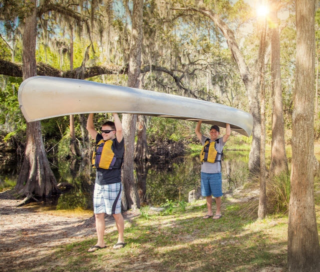 How to Lift and Carry a Canoe with Two People - Tandem Canoe Portage