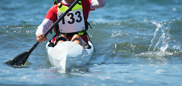 Average Speed of Kayak Racers