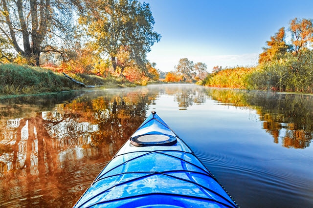 Touring Kayak on a River