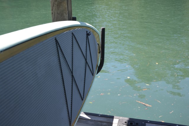 Using a Rack for Storing a Paddle Board