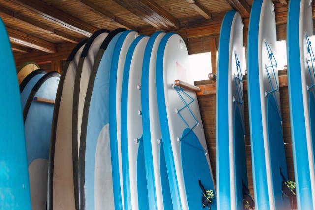 Vertical Wall Racks for Storing Paddleboards