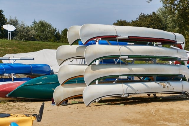 Organized Canoe Storage